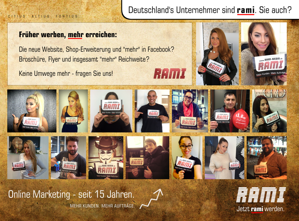 Mehr Kunden. Mehr Aufträge. Rami Marketing.